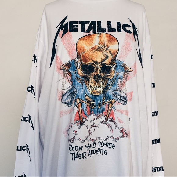 Metallica Long Sleeve Skull Band Tee - Picture 2 of 5
